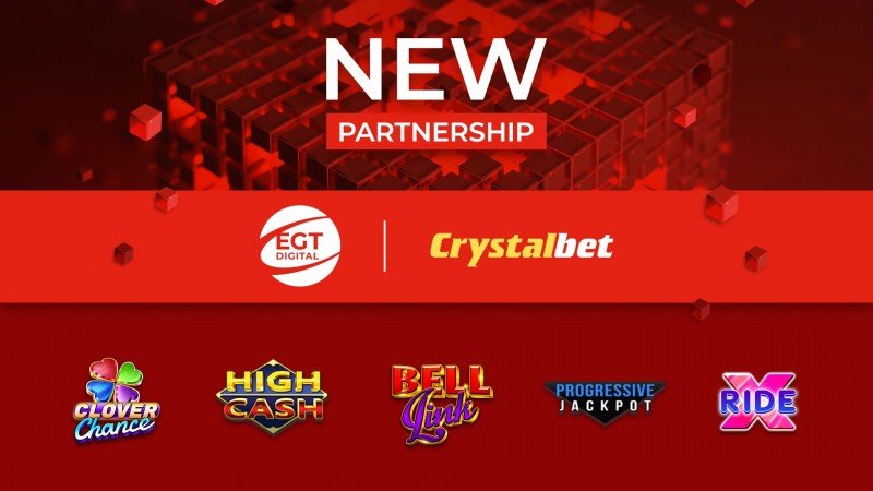 EGT Digital ofrece los 70 títulos de su portafolio al casino online Crystalbet