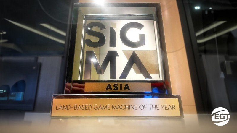 EGT wins "Land-based game machine of the year" at SiGMA Asia Awards 2023