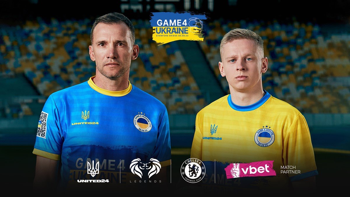 VBET partners with charity match Game4Ukraine, featuring football stars Shevchenko and Zinchenko Yogonet International