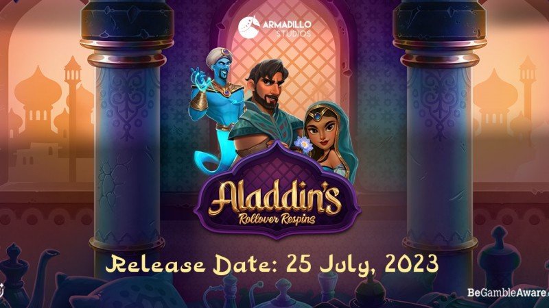 Armadillo Studios propone una aventura mágica en su nueva slot Aladdin's Rollover Respins