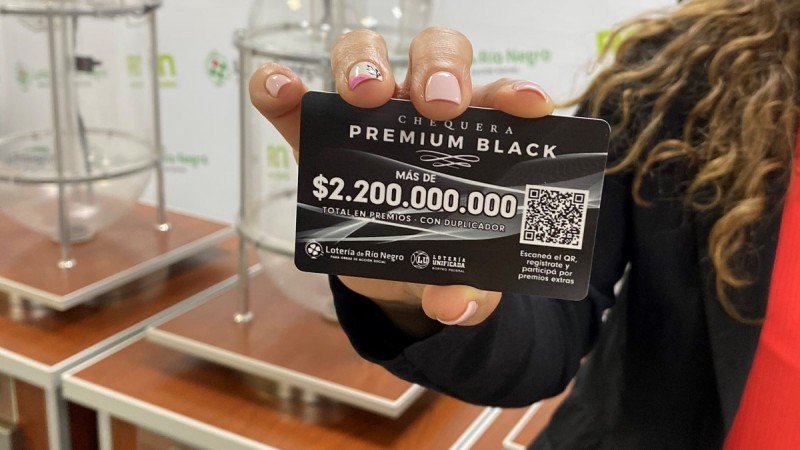 Argentina: Las Loterías de Río Negro y Neuquén lanzaron la Chequera Premium Black 2023