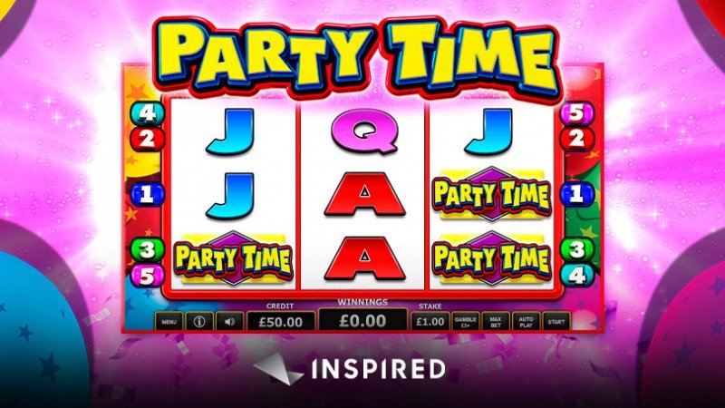 Inspired Entertainment lanza Party Time, una nueva tragamonedas para el mercado retail británico