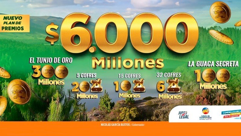 Colombia: La Lotería de Cundinamarca duplicó su premio mayor hasta casi USD 1.5 millones