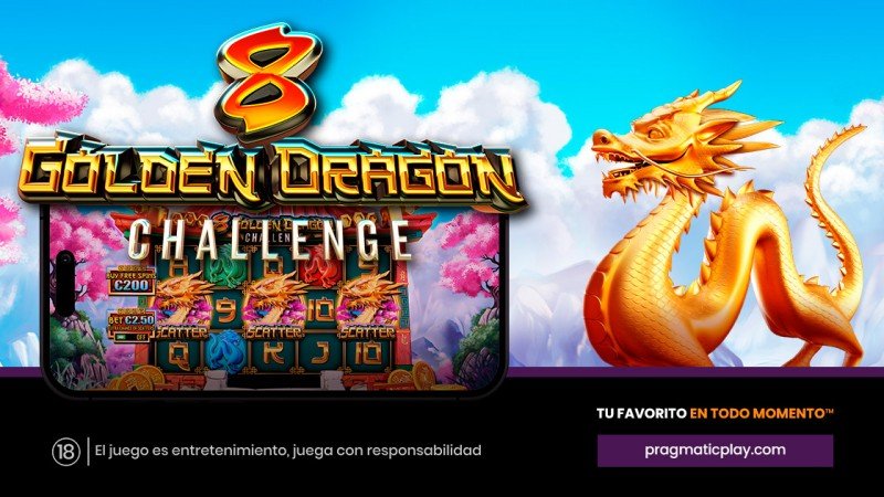 Pragmatic Play lanza 8 Golden Dragon Challenge, su nueva tragamonedas online con temática oriental