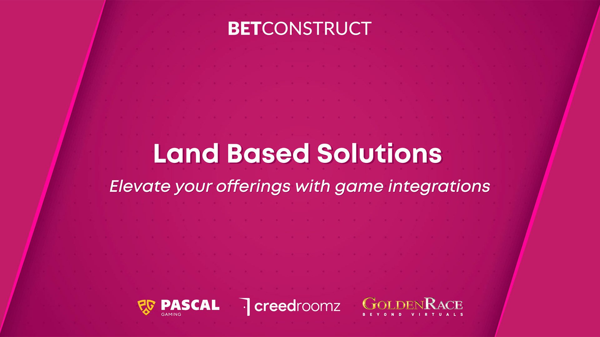 BetConstruct announces game integrations from three providers into Land Based Solutions