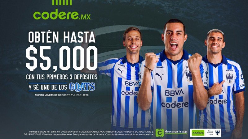 Codere Online presentó "GOATS de Codere.mx", su nueva campaña inspirada en los mejores jugadores