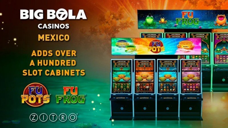 Big Bola Casinos expands game selection with over 100 Zitro machines featuring the new Fu Frog and Fu Pots titles