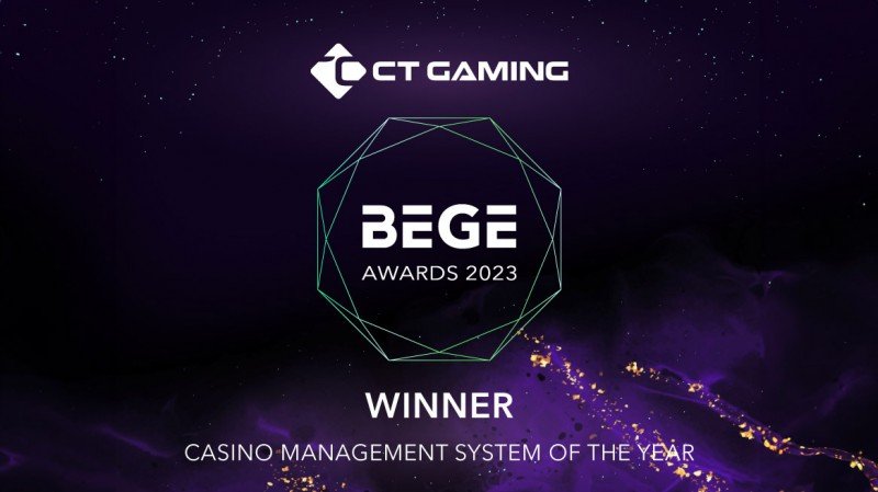 CT Gaming wins Casino Management System of the Year at BEGE Awards in Bulgaria