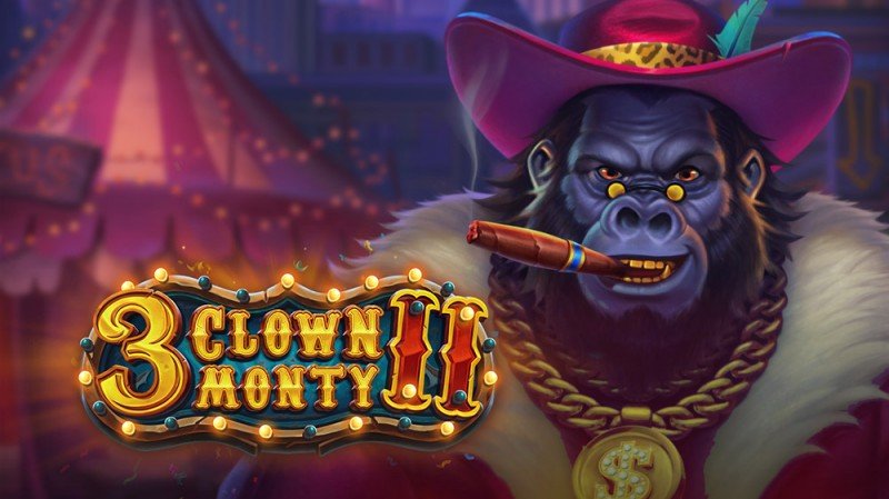 Play'n GO launches 3 Clown Monty II, taking players on a Vegas Strip circus adventure
