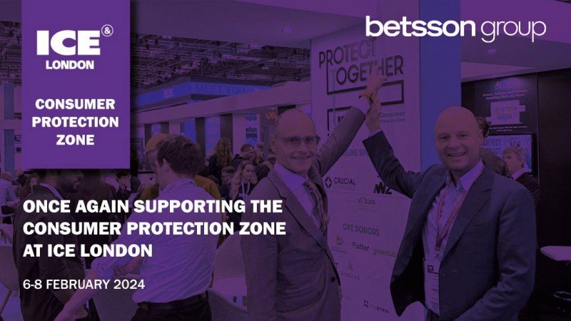 El Grupo Betsson será uno de los patrocinadores de la Zona de Protección al Consumidor en ICE London 2024