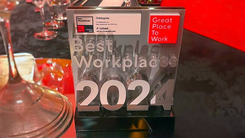 ODDSGATE honored as second-Best Workplace Portugal 2024