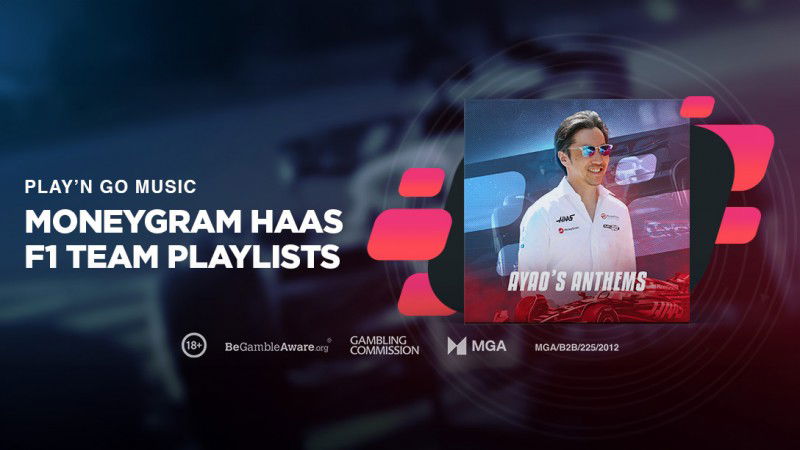 Play'n GO Music cierra un acuerdo de colaboración con el MoneyGram Haas Team de la Fórmula 1 