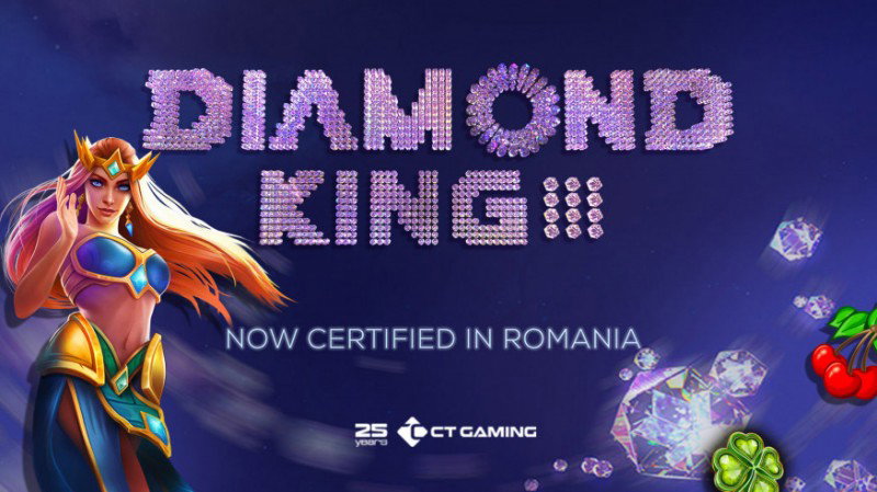 CT Gaming obtiene la certificación de su multijuego Diamond King 3 en Rumania