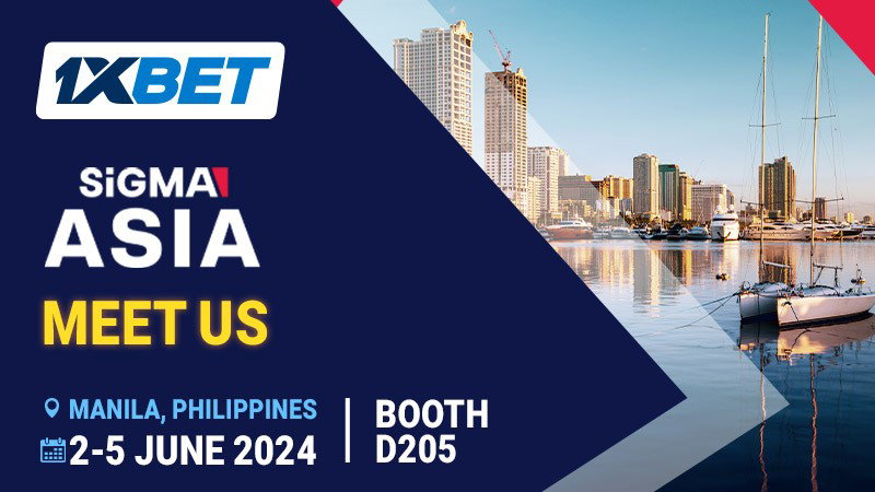 1xBet será expositor e patrocinador do SiGMA Asia 2024 nas Filipinas
