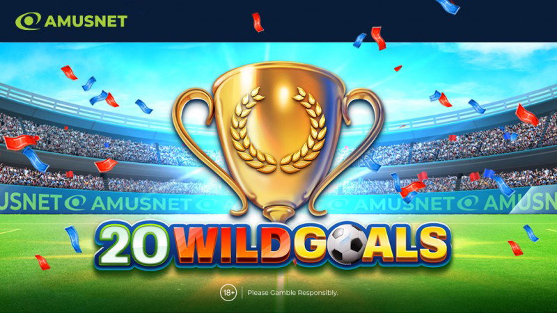 Amusnet recrea la adrenalina de un partido de fútbol con su nueva videoslot 20 Wild Goals