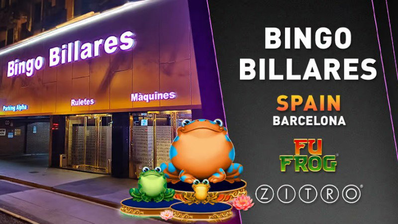 Zitro installs its Fu Frog game at Bingo Billares in Barcelona
