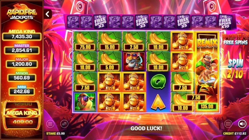 Blueprint Gaming estrena King Kong Cash DJ Prime8, una slot que se suma a su nuevo sistema Rapid Fire Jackpots