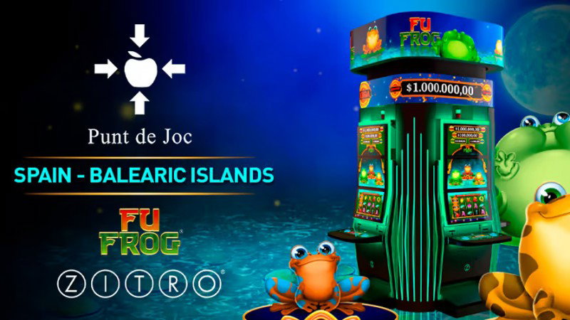 Zitro installs its Fu Frog multigame at Punt de Joc slot arcades in the Balearic Islands