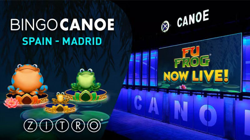 Madrid's Bingo Canoe celebrates the arrival of Zitro's Fu Frog game to its gaming hall