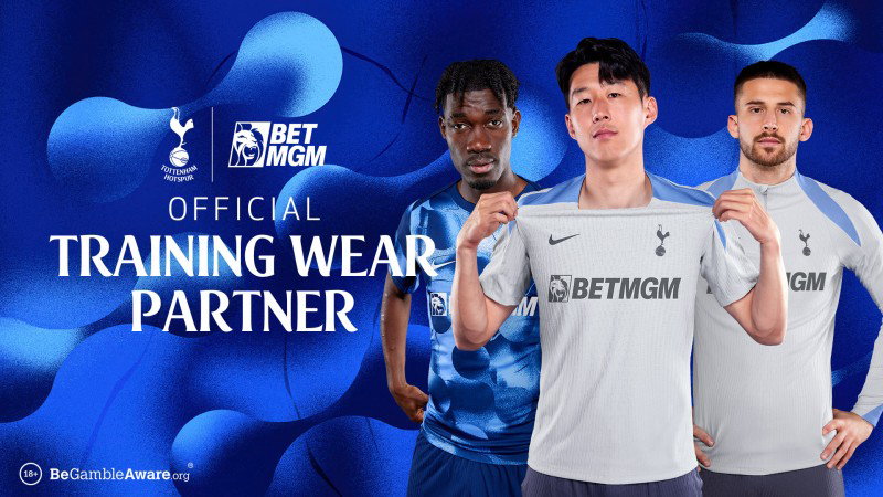 BetMGM secures three-year deal as official betting and training wear partner for Tottenham Hotspur