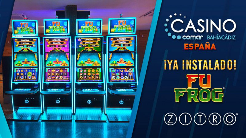 Zitro incorpora su nuevo juego Fu Frog en el Casino Bahía de Cádiz del Grupo Comar