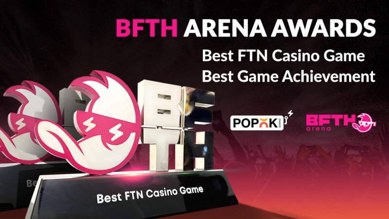 PopOK Gaming recibió los premios a Mejor Juego de Casino FTN y Mejor Logro de Juego en los BFTH Arena Awards