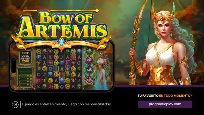 Pragmatic Play sigue viviendo la mitología griega con Bow of Artemis