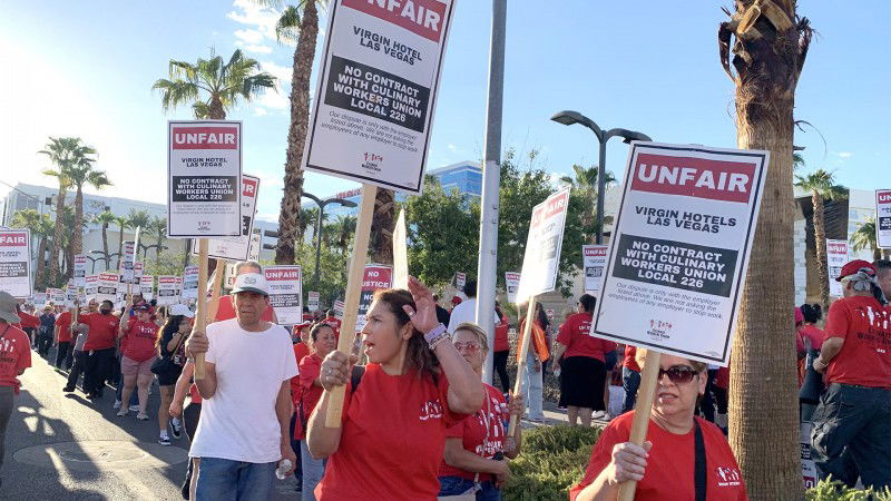 Otorgan la aprobación preliminar al nuevo operador Virgin Hotels Las Vegas mientras se agrava el conflicto laboral