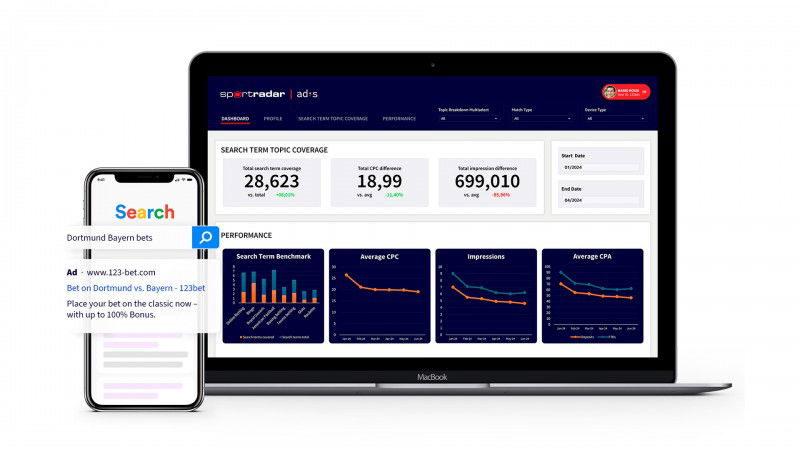 Sportradar amplia serviço de marketing com busca paga para operadoras de apostas