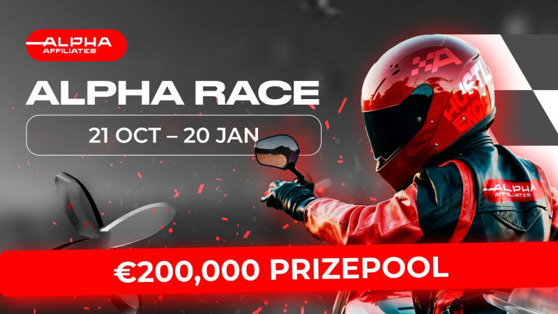 Alpha Affiliates launches new promotional campaign Alpha Race with a prize pool of over $200K