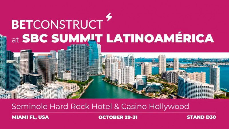 BetConstruct llevará sus productos más innovadores a SBC Summit Latinoamérica 2024