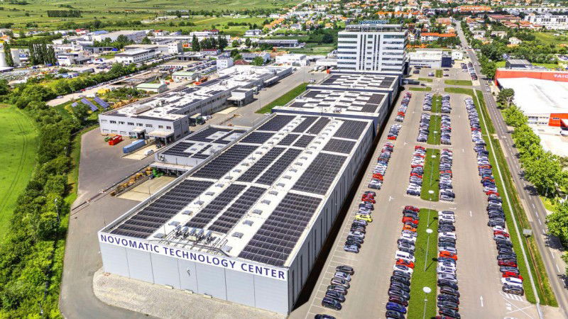 Novomatic inaugura la mayor instalación fotovoltaica del grupo en Baja Austria