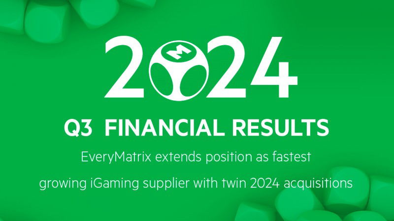 EveryMatrix reportó por sexta vez consecutiva un margen de ganancia de más del 50% durante el tercer trimestre de 2024