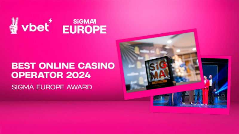 VBET vence a categoria de Melhor Operador de Cassino Online no SiGMA Europe Awards