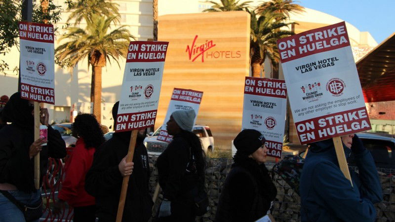 Continúa la huelga en un casino de Las Vegas, sin negociaciones previstas