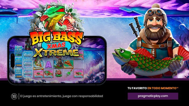 Pragmatic Play propone un viaje de pesca navideño con Big Bass Xmas Xtreme 