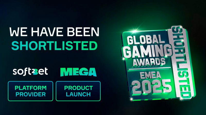 Soft2Bet celebra presença na shortlist de duas categorias do Global Gaming Awards EMEA 2025