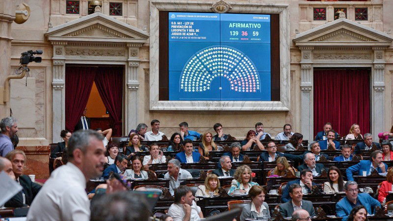 Câmara dos Deputados da Argentina aprova projeto de lei que proíbe publicidade de apostas online