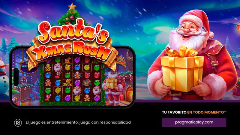 Pragmatic Play adelanta la Navidad con Santa's Xmas Rush