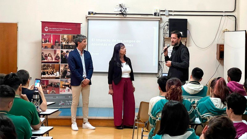 LOTBA y el Consejo de la Magistratura brindaron charlas sobre juego responsable en instituciones educativas de Buenos Aires