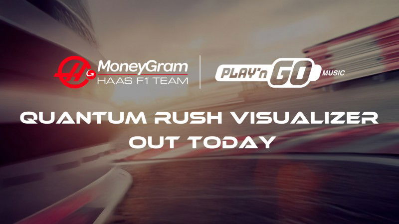 Play'n GO Music anuncia Quantum Rush Visualizer para celebrar el primer año de colaboración con MoneyGram Haas F1