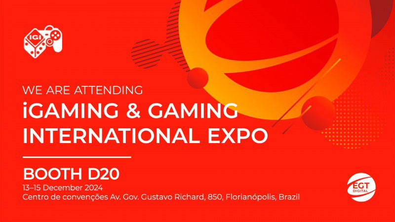 Brazil: EGT Digital to showcase its latest iGaming developments at debut IGI Expo in Florianópolis