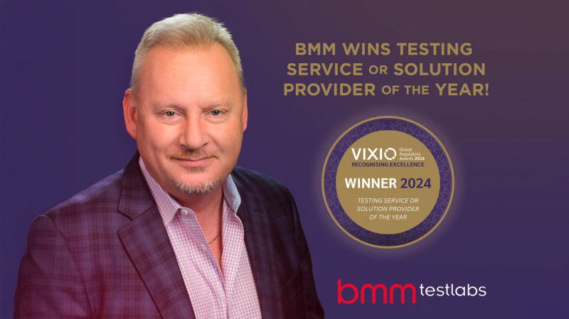 BMM Testlabs fue reconocido como el Proveedor de Soluciones de Pruebas del Año en los Vixio Global Regulatory Awards