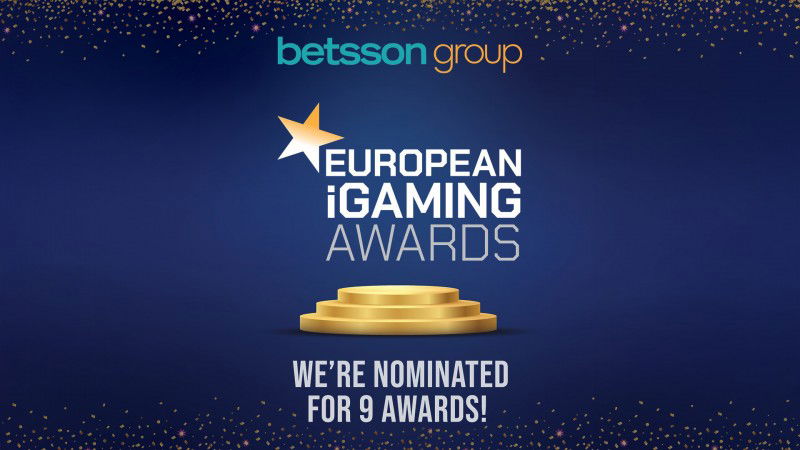 El Grupo Betsson fue nominado a nueve premios en los European iGaming Awards