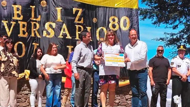 La Lotería del Chubut entregó equipamientos a centros educativos y sanitarios de Telsen y Cholila