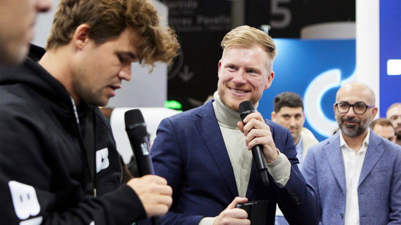 BETBY hosts chess legend and brand ambassador Magnus Carlsen at its ICE Barcelona booth