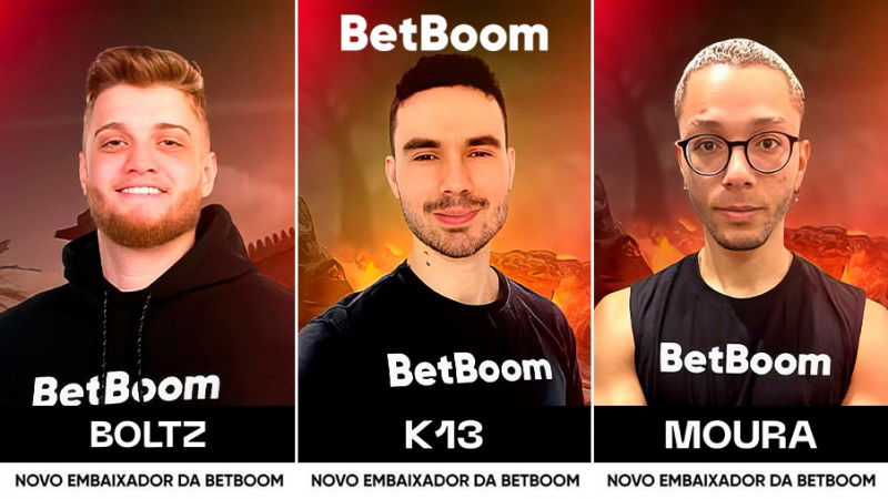 BetBoom anuncia três novos embaixadores gamers