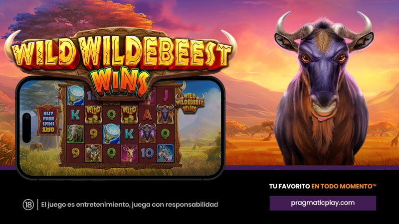 Pragmatic Play se va de safari con su nueva tragamonedas Wild Wildebeest Wins