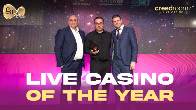 CreedRoomz obtuvo el premio a Casino en Vivo del Año en los iGA 2025