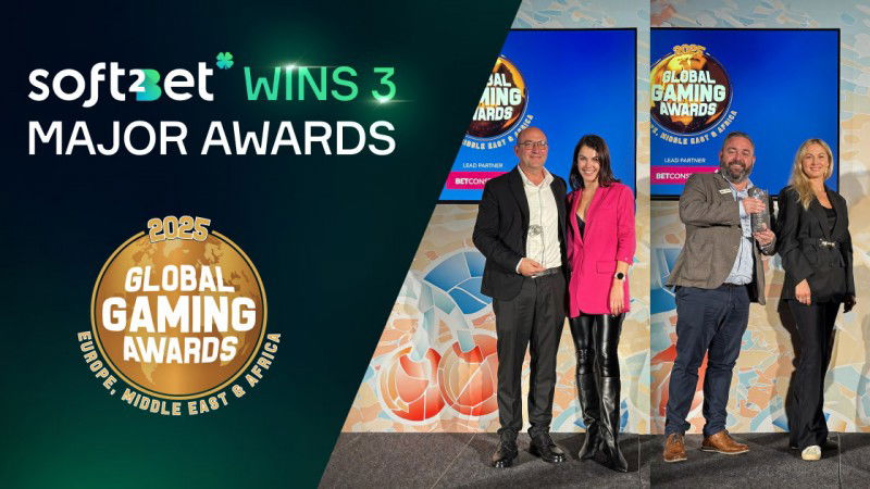 Soft2Bet wins three major categories at Global Gaming Awards EMEA 2025 